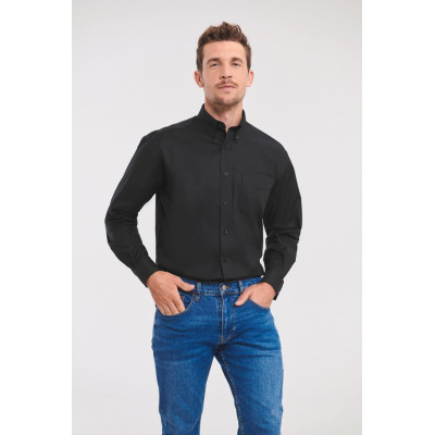 Men's Long-Sleeved Oxford Shirt